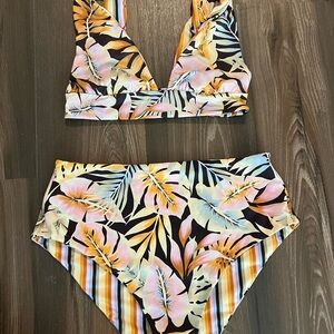 Billabong reversible high rise bikini set